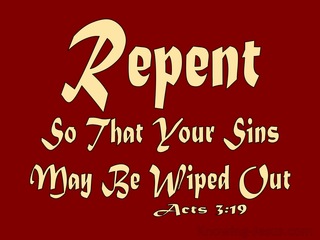 Acts 3:19 Repent So Your Sins Are Wiped Out (red)